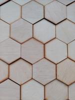 21SX+PANEL DEKORACYJNY HEXAGON DĄB JASNY  13X15CM OP= 0.32m2