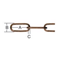 Dekoratívna Reťaz Oxidovaná – Priemer 2 mm - Tovar na Mieru