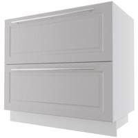 Kuchynská skrinka Emporium D2M/90 light grey stone/biela