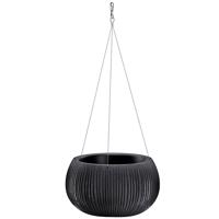 Kvetináč  Beton Bowl WS čierny DKB290WS-B411