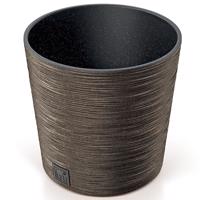 Kvetinač Furu Round Low Eco Wood 250 – káva Eco