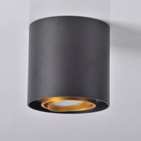 Lampa Eger 313973 čierna a zlatá GU10 LW1