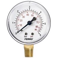 Manometer 63mm 1/4" radiálny 0-10bar