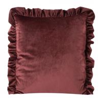 Obliečka na vankúš Velvet/25/N 45x45 červený volán 387651