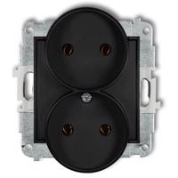 Single socket b/u black mat 12MGPR-2 mini