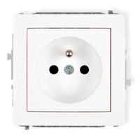 Single socket Z / U white D DGP-1Z