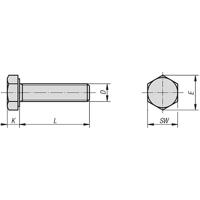 Skrutka 5.8 10x20 DIN933 ZN