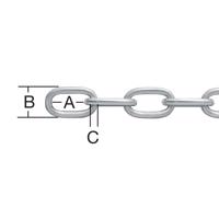 Technická Reťaz Okrúhla Pozinkovaný – Priemer 2 mm - Tovar na Mieru