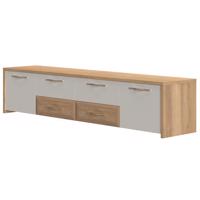 TV stolík Gala TV220-2K4F/GL lakované pacific walnut/beige