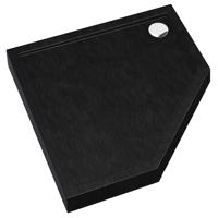 Vanička päťuhlová Black Stone 80x80x12 Espera Plus AQM4697CST